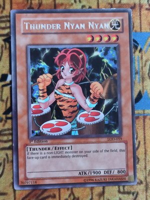 Thunder King Nyan Nyan κάρτα Yu-Gi-Oh!, 1η Έκδοση LOD