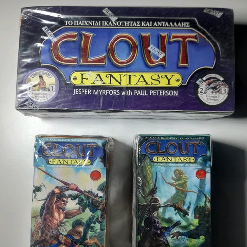 Clout Fantasy game with plastic caps and 2 starters new
