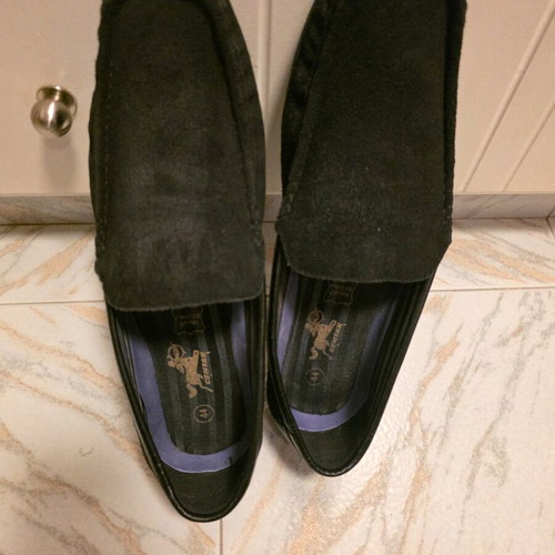 Alpe men's summer moccasins black size 44 like new