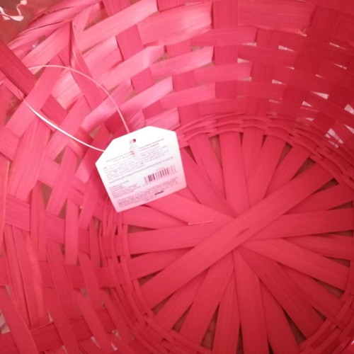 Red basket new with tag