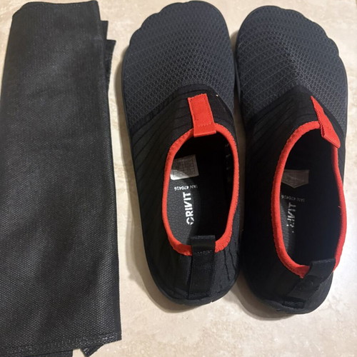 Crivt water shoes size 43, black and red