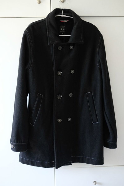 Παλτό στυλ Pea Coat χρώμα Μαύρο νούμερο Medium/Large