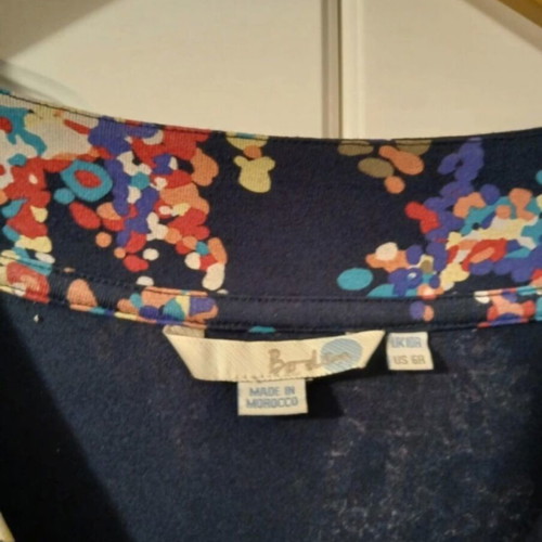 Boden spring dress like new, size M, blue and pink