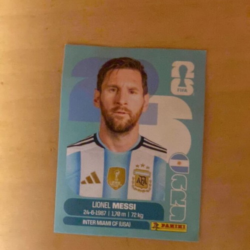 Messi Panini World Cup 2026 sticker