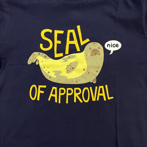 Seal of Approval men's t-shirt like new, blue, size M