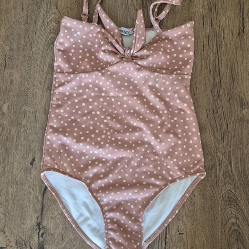 Gigi Bikinis Brown Polka Dot One-Piece Swimsuit Like New, Size 116 cm