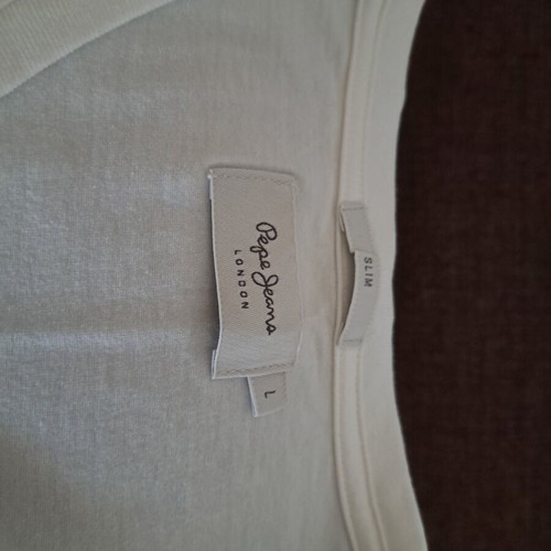 T-Shirt Pepe Jeans slim fit μέγεθος Large σαν καινούργιο, άσπρο