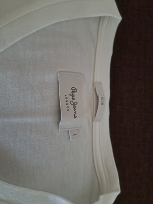 T-Shirt Pepe Jeans slim fit μέγεθος Large σαν καινούργιο, άσπρο