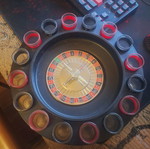 Roulette with Shot Glasses used