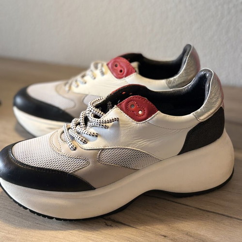 Janet Sport Chunky Platform Sneakers like new, size 40, white