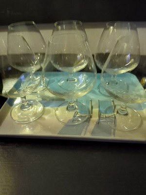 Zwiesel brandy snifter glasses set of 6, crystal balloon style