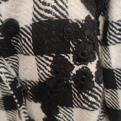 Vintage Hania Romion checked coat jacket new, size M-L