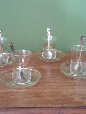Tea glasses used from Turkey