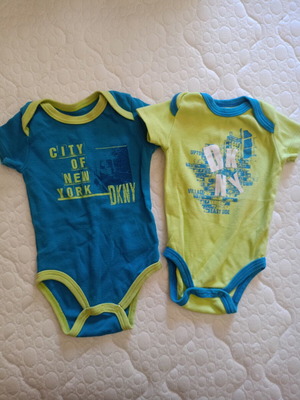 DKNY Baby bodysuits used, size 0-3 months, cotton blend