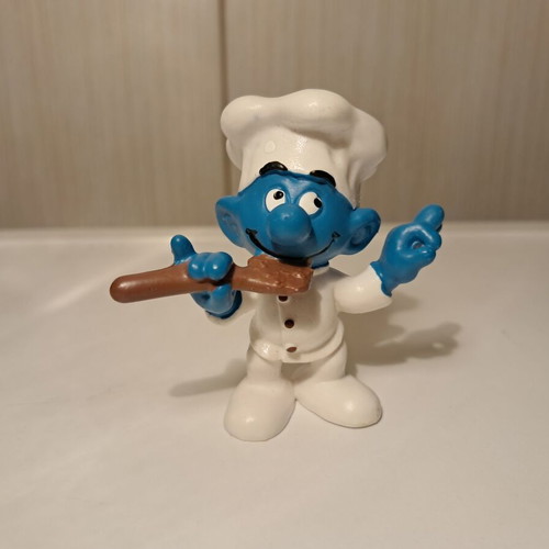 Smurf Schleich Miniature Superman Cook 1978 New