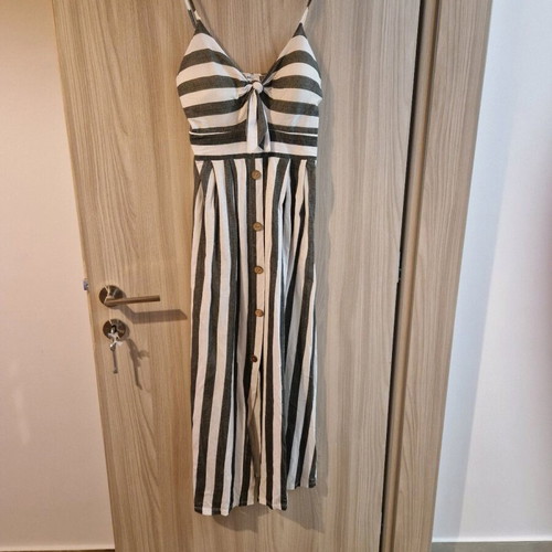 Striped dress like new with underbust opening and cups