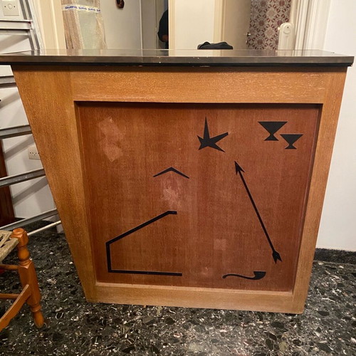 Art Deco cabinet used, bar room divider