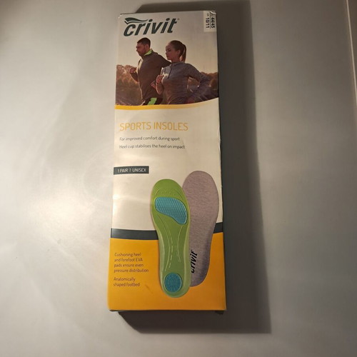 Crivit Sports Insoles new, size 44/45