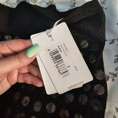 Φούστα Ted Baker καινούργια αφόρετη, μαύρο και χρυσαφί