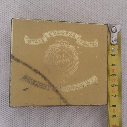 State Express 555 Iron Cigarette Box used