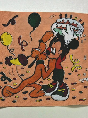 Disney vintage collectible paper napkin like new