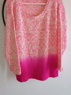 Pink Woman women's sweater used, multicolor, size L
