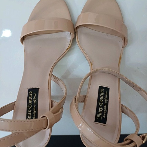 Juicy Couture sandals used, 10cm heel, nude, size 38