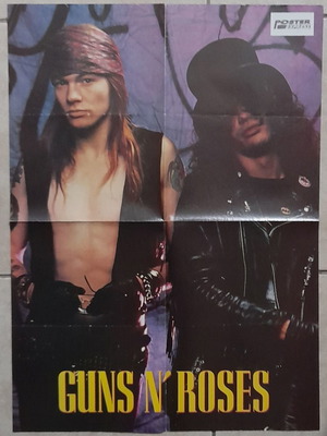 Αφίσα Metal Hammer μεταχειρισμένη με Guns N' Roses και Rainbow