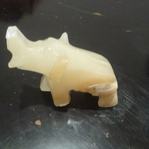 Elephant figurine used, porcelain