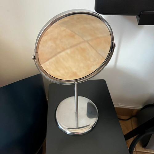 IKEA TRENSUM double-sided tabletop mirror like new, stainless steel