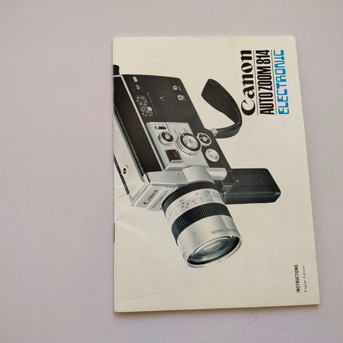 Canon Autozoom 814 Electronic brochures used, pack of 2, 70s