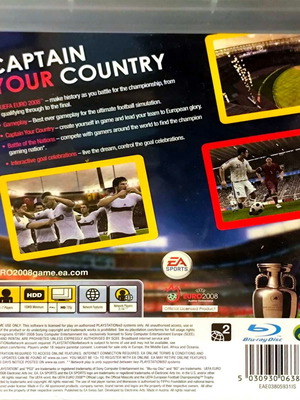 PS3 Euro 2008 used, with signs of use