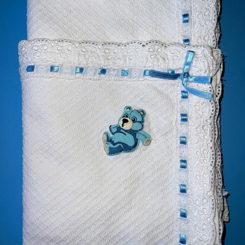 Baby blanket used for boy