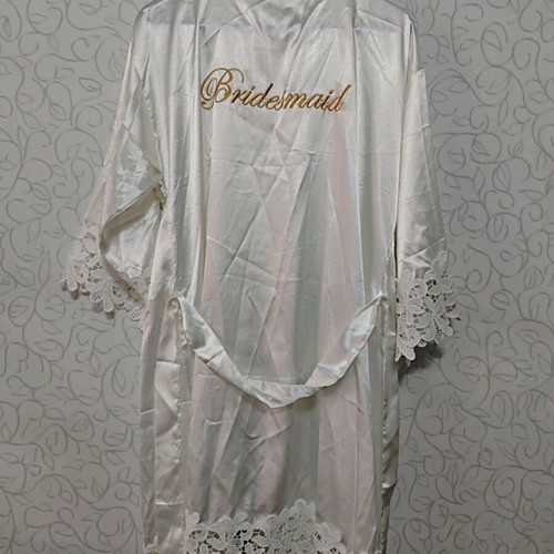 Bridal robe used with ribbon size S