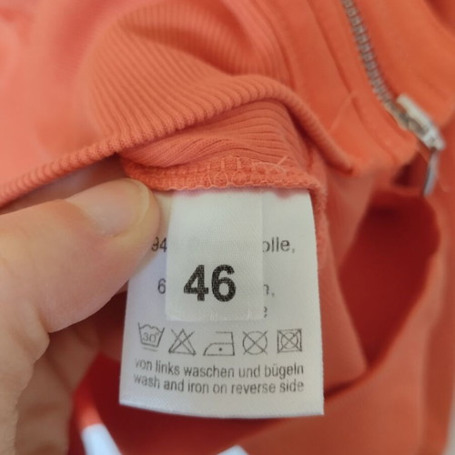 Sani blu cardigan used orange, lightweight fabric, size M-L