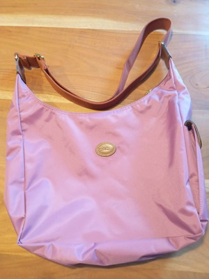Longchamp Pliage υφασμάτινη τσάντα χιαστί καινούρια, μωβ