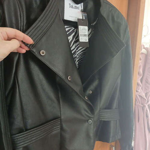 Toi&Moi jacket new, size L, black with two-tone sleeves