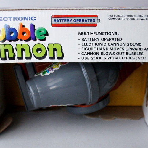 Vintage 90's Electronic Bubble Cannon new, old Botoy Hong Kong bubble toy