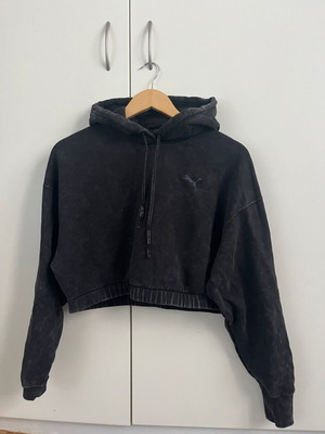 Puma Cropped Women Sweatshirt like new, black, size M