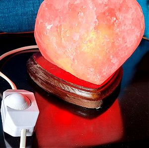 Πορτατίφ ηλεκτρικό από  σχήμα καρδιάς από αλάτι!!!