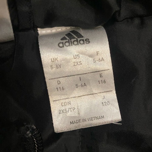 Adidas jacket for boy 5-6 years like new, black, size 116 cm