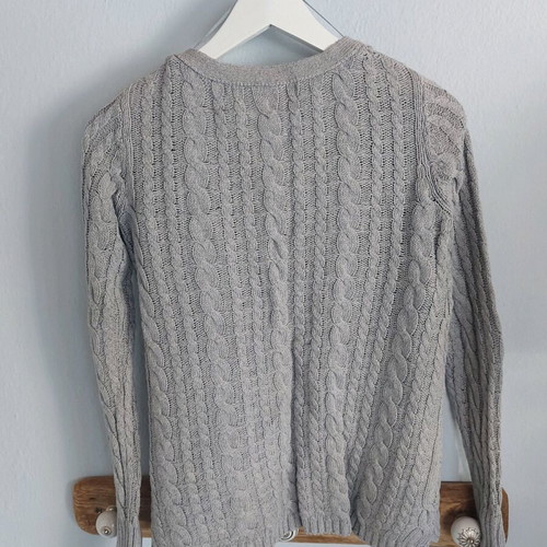 Zara cardigan used, cotton spring, gray, size S