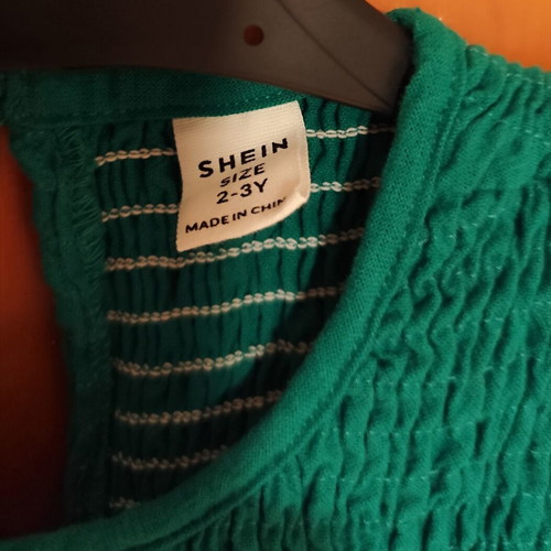 Shein dress new, size 2-3 years, cypress green