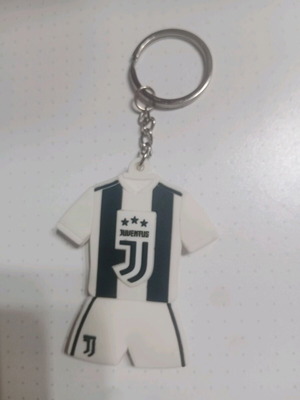 Juventus double-sided silicone keychain like new