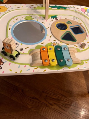 Wooden activity table used