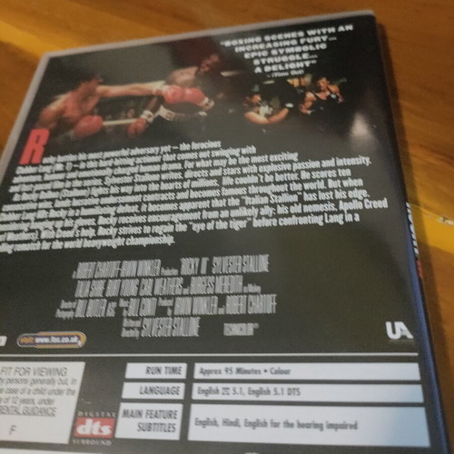 Rocky DVD collection 5 movies like new, English subtitles