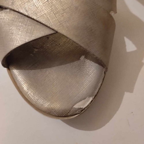 Marco Tozzi sandals used, size 41, beige gold color