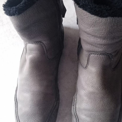 Geox women's boots used, fur lining, size 39, grey