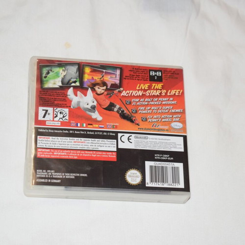 Disney Bolt Nintendo DS game used with original box and booklet