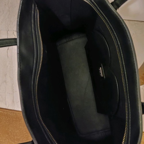 Caprisa shopping bag used, shoulder, black with red heart detail